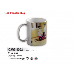 CMG 1002 Silver Colour 11oz Mug